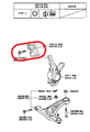 Болт подвески - NCP10-NCP81, NCZ20, SCP10 Передний - цапфа-стойка, пара - 90105-14140 - 