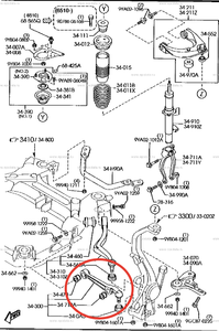 Рычаг - ATENZA GG3P, GGEP, GG3S, GGES, GY3W, GYEW Передний/Низ - Прямой - GJ6A34300D, GJ6A34300E, GR1A34300, GR1A34300A - 05.2002 - 12.2007 - 